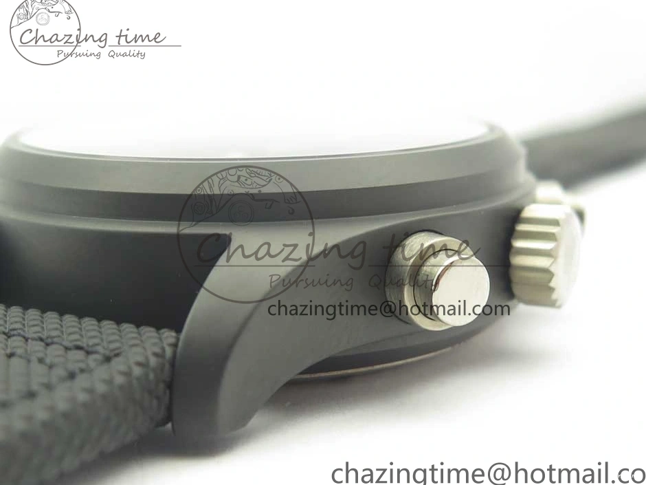 MIROTIME 0401 Modern PILOT IW389001 ZF 1:1 Best Edition Ceramic Case Black Dial on Nylon Strap A7750 (Same Function As Genuine) 7158